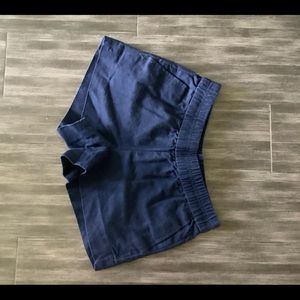 JCrew Navy Shorts with elastic band.